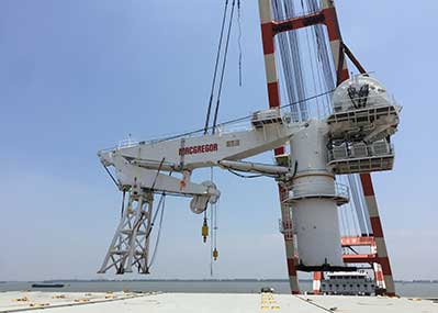 deck crane, over weight, over height, heavy lift, project cargo, T-link shipping